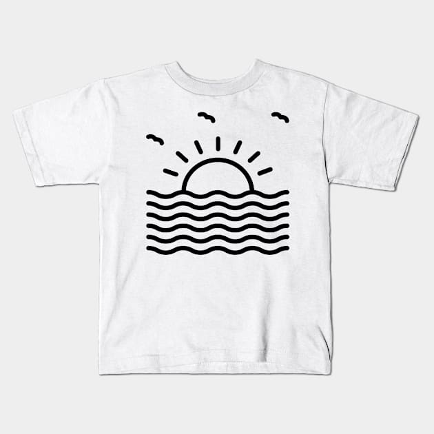 Gift Idea for Lake Lover, Lake Life, Lake Day, Lake Hairt funny present, Lake days, Camping fishing boating Kids T-Shirt by The Mellow Cats Studio